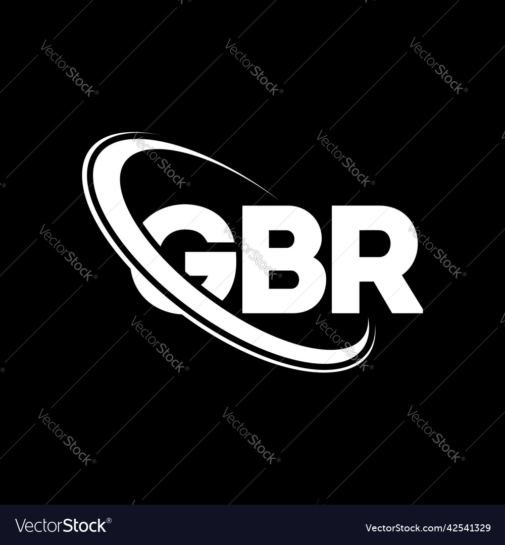 Gbr logo letter letter logo design Royalty Free Vector Image