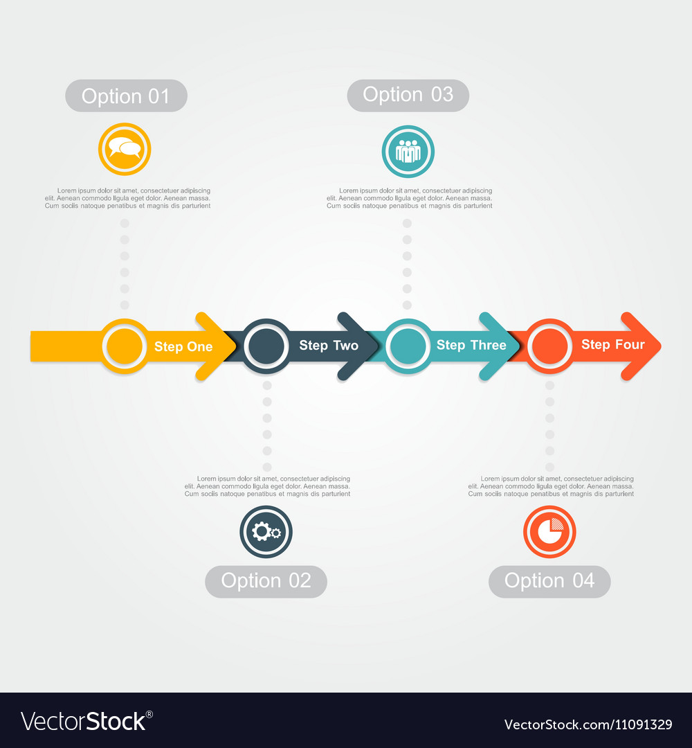 Infographic design template Royalty Free Vector Image