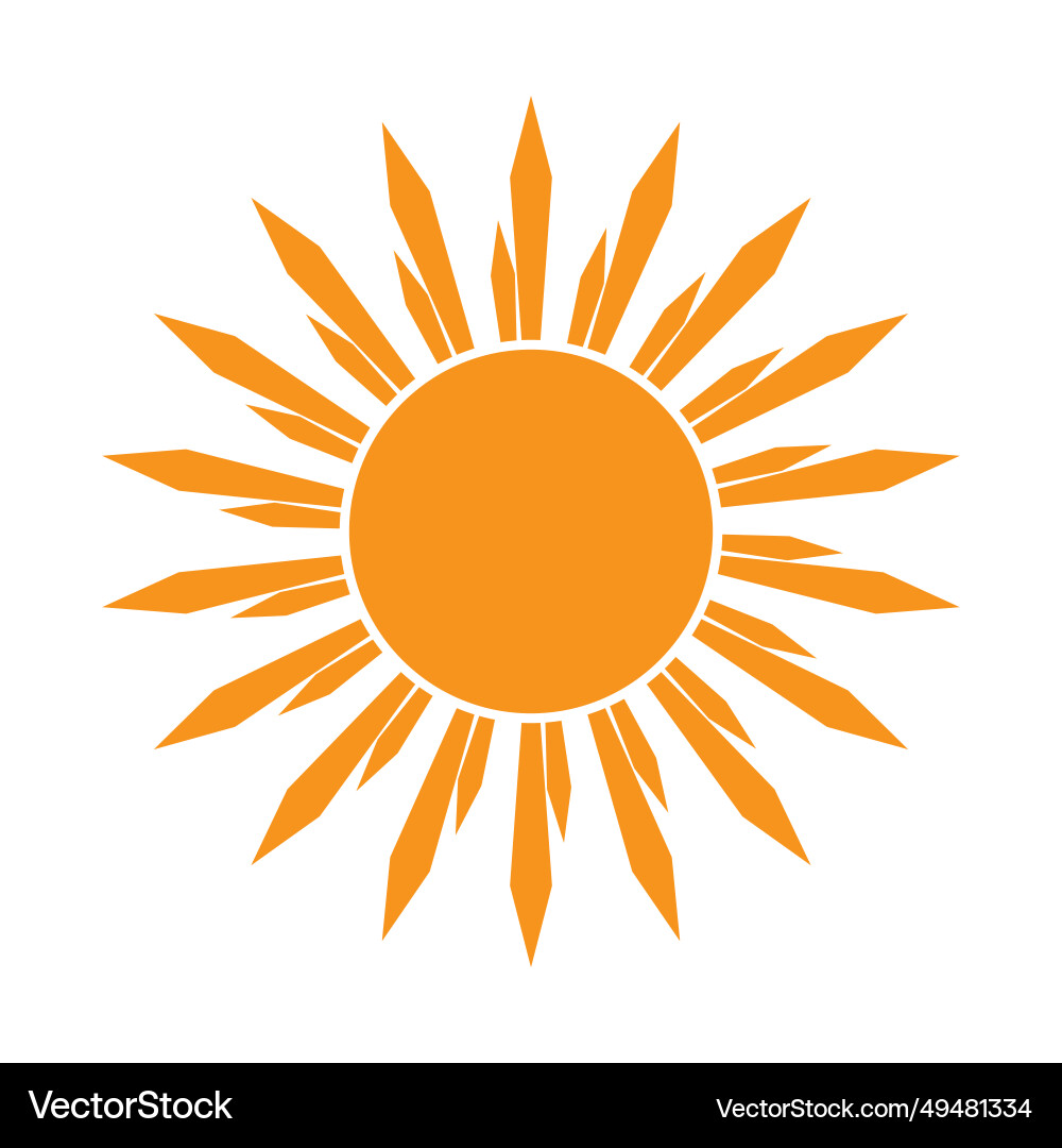 Sun logo Royalty Free Vector Image - VectorStock