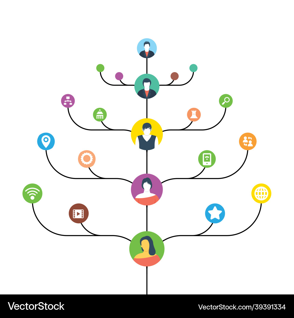 Tree infographic Royalty Free Vector Image - VectorStock