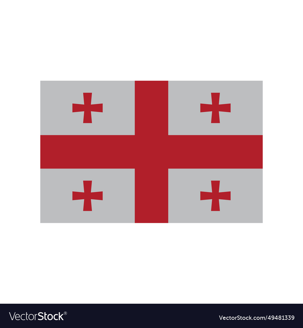 Georgia flag icon Royalty Free Vector Image - VectorStock