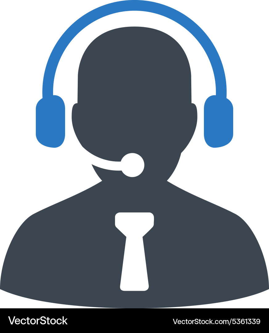 Reception operator icon Royalty Free Vector Image