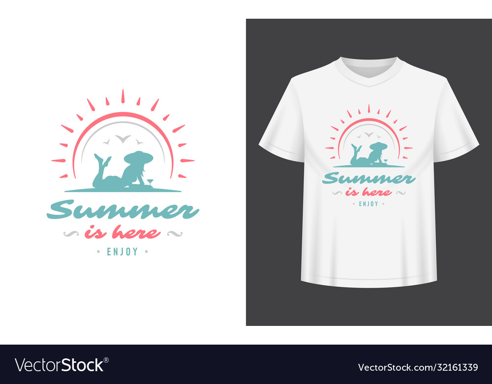 Summer Quote Or Saying Can Be Used For T-shirt Vector Image