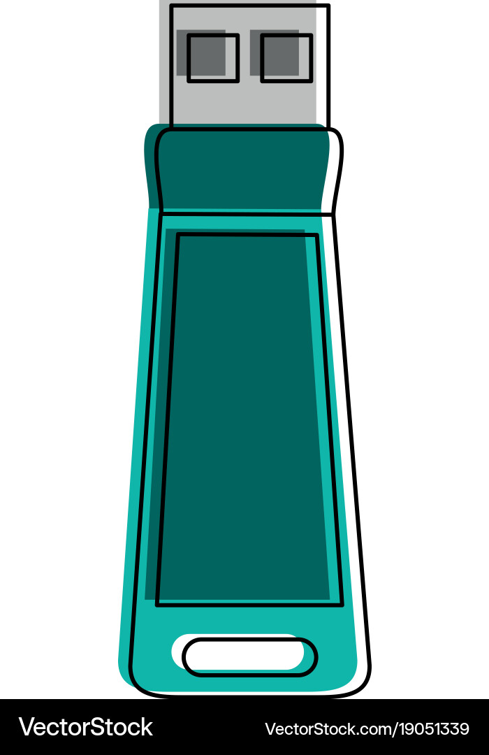 Usb storage technology Royalty Free Vector Image