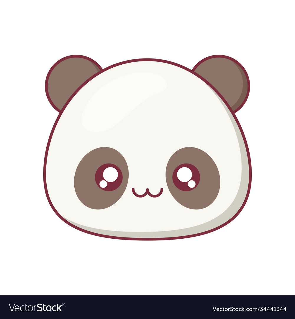 Kawaii panda Royalty Free Vector Image - VectorStock