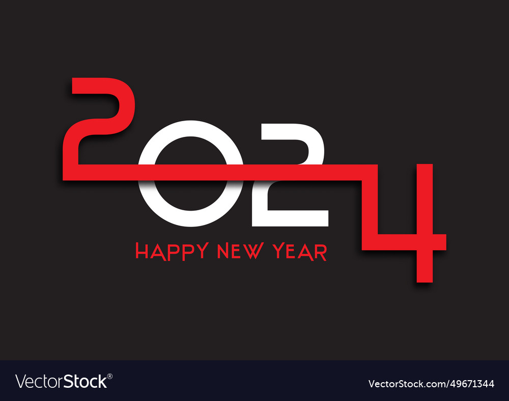 Modern Happy New Year Background Royalty Free Vector Image