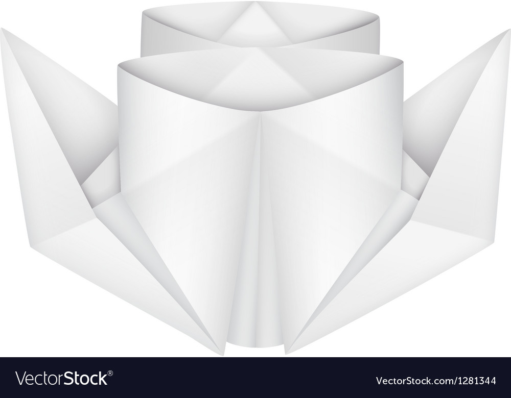 Origami steamship Royalty Free Vector Image - VectorStock