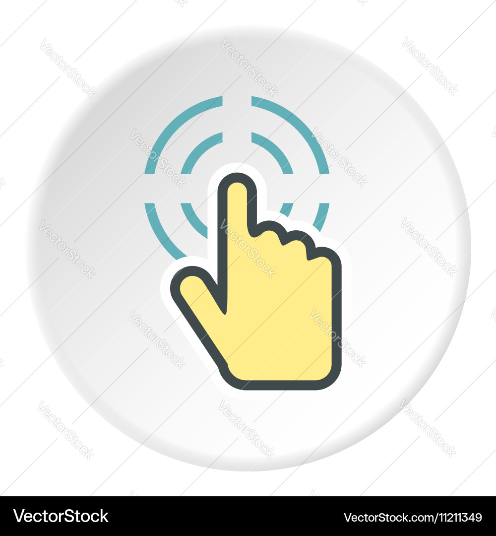 Cursor icon flat style Royalty Free Vector Image