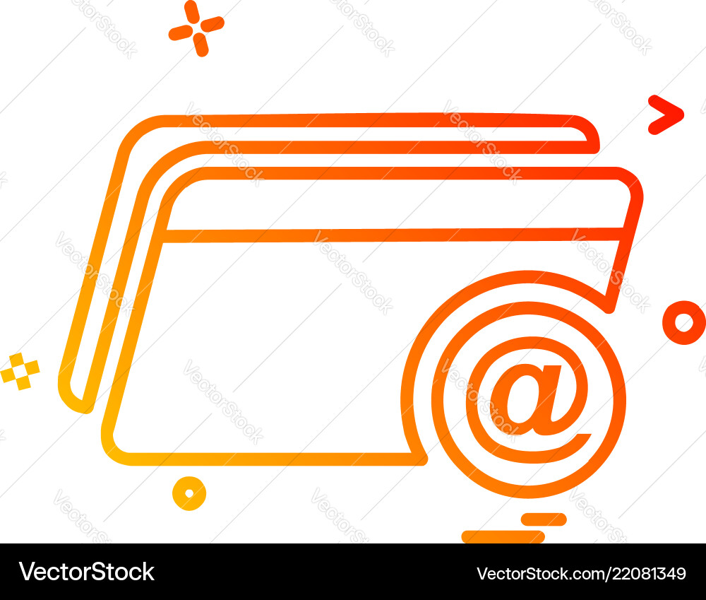 Folder icon design Royalty Free Vector Image - VectorStock