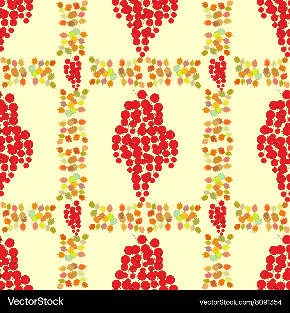 Seamless pattern autumn design Royalty Free Vector Image