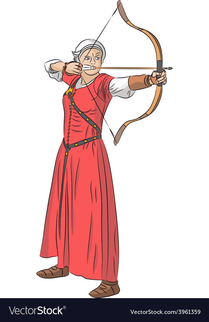 Archer V Royalty Free Vector Image - VectorStock