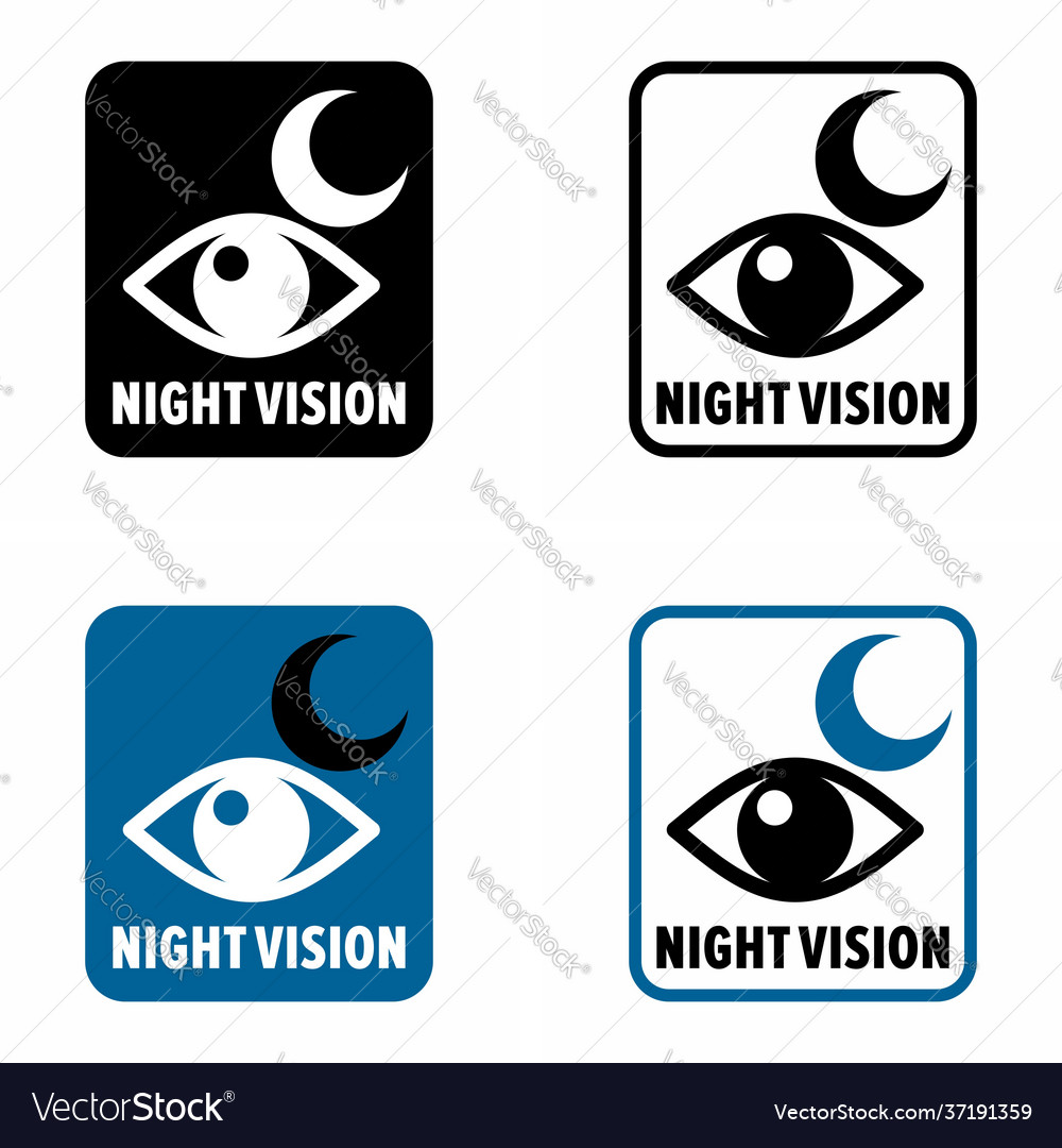 Night vision low light condition observation Vector Image