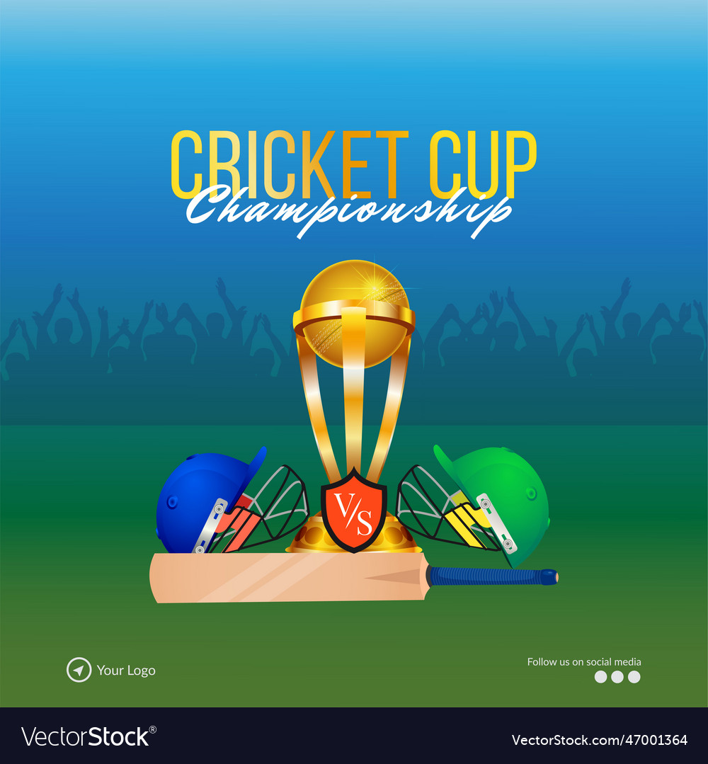 Banner design of t20 cricket championship template