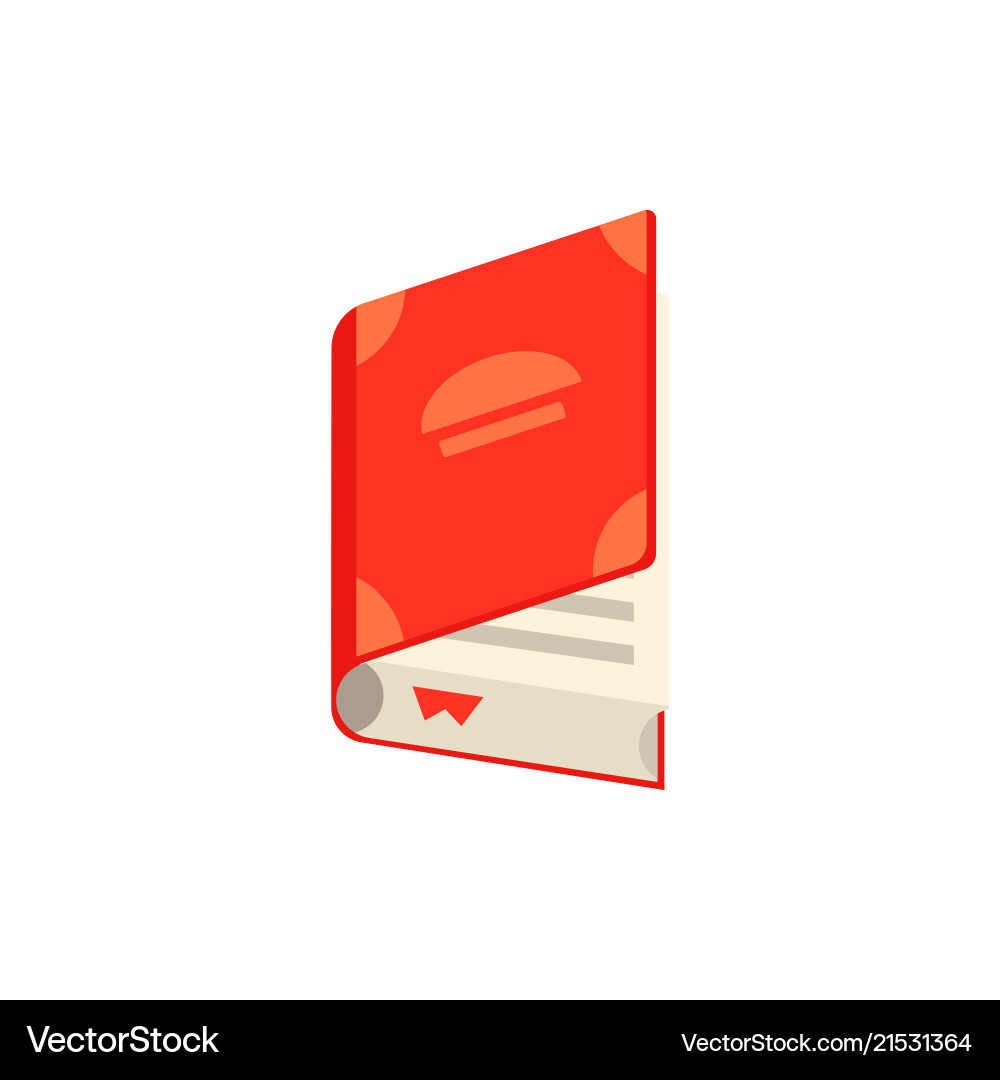 Flat opened book icon Royalty Free Vector Image