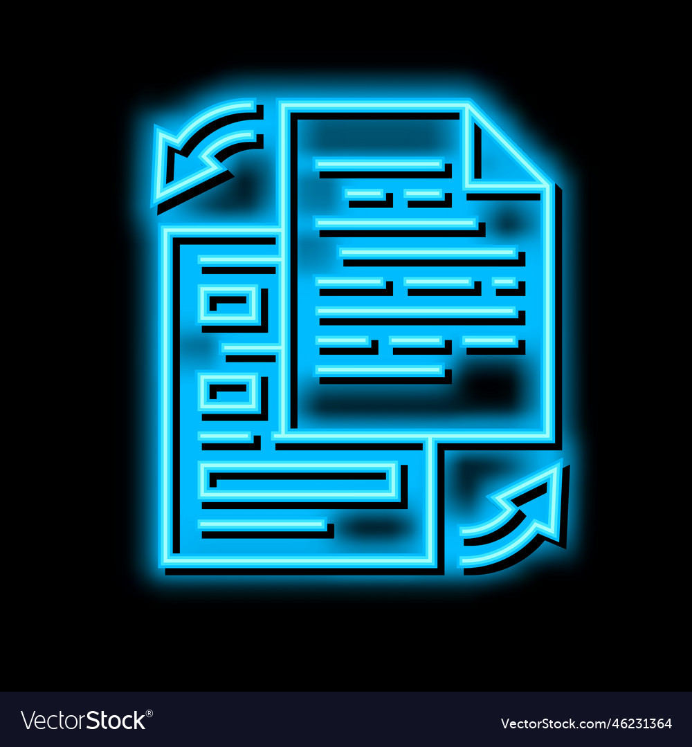 Rewriting Text Neon Glow Icon Royalty Free Vector Image rewriting-text-neon-glow-icon-royalty-free-vector-image