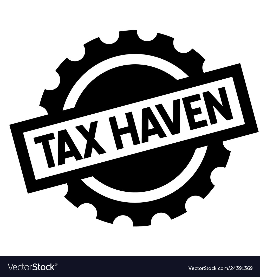 Tax haven black stamp Royalty Free Vector Image