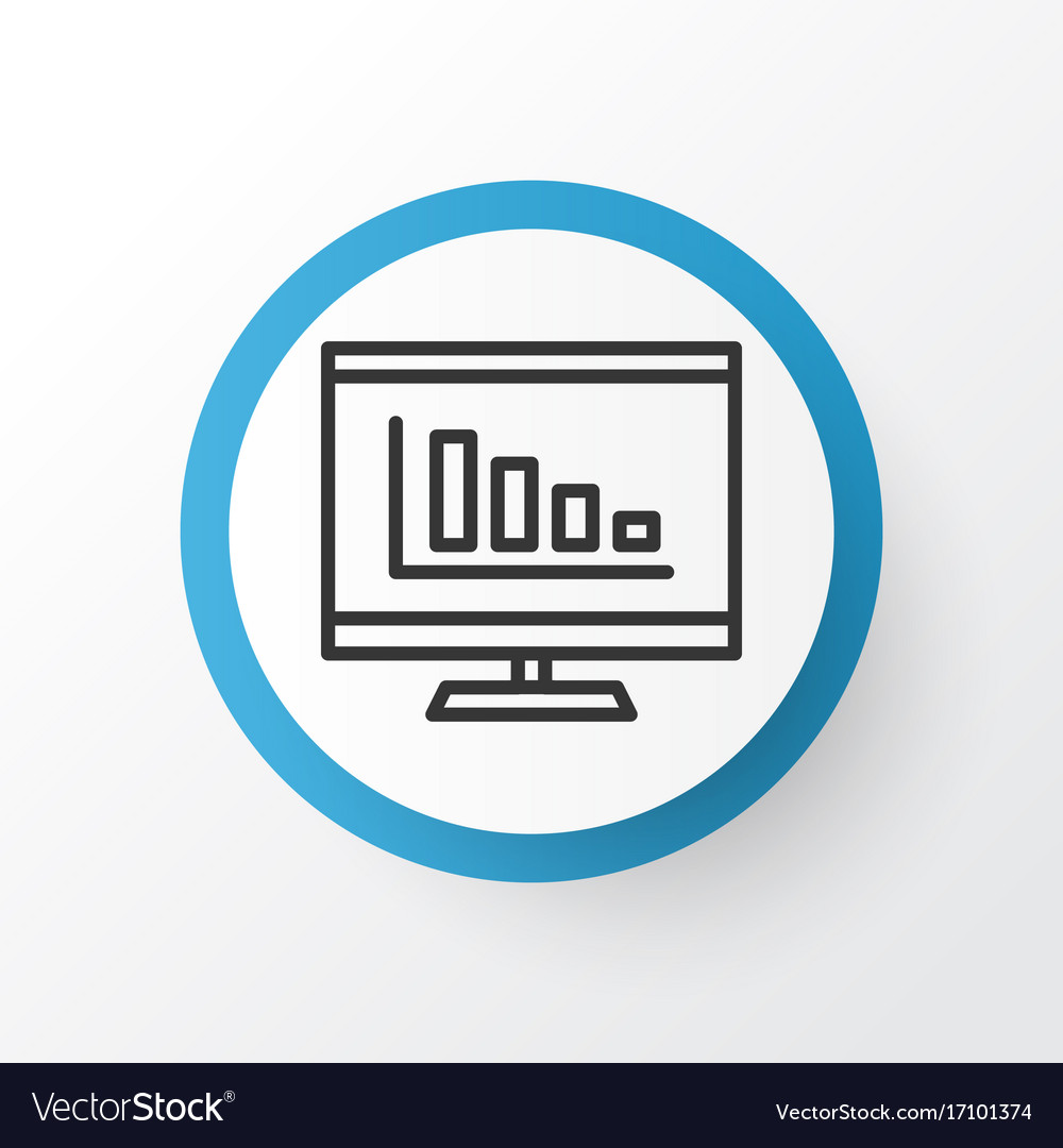 Monitor icon symbol premium quality isolated Vector Image