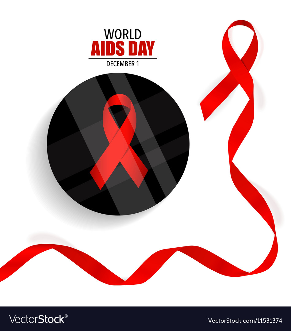 World Aids Day 1st December Aids Day Poster Vector Image 6222