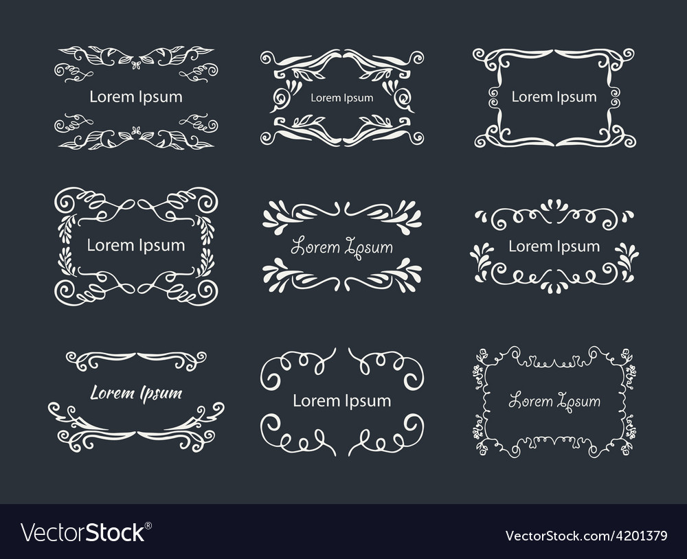 Hand-drawn elements Royalty Free Vector Image - VectorStock