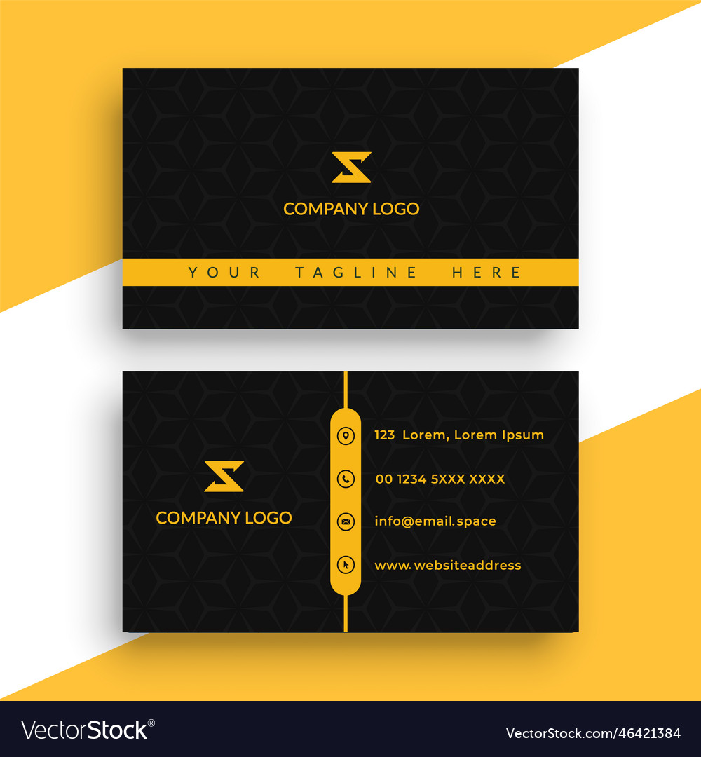 Business card or visiting card template design Vector Image