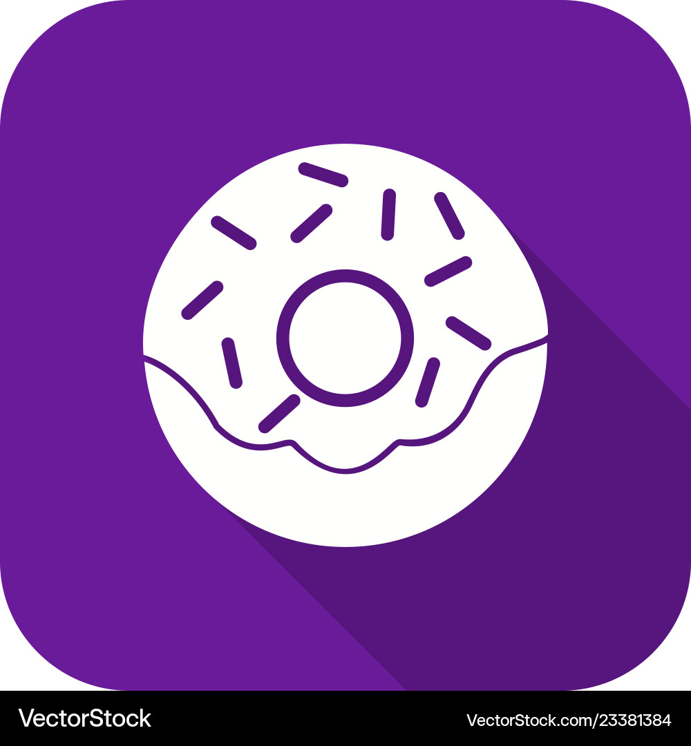 Doughnut icon Royalty Free Vector Image - VectorStock