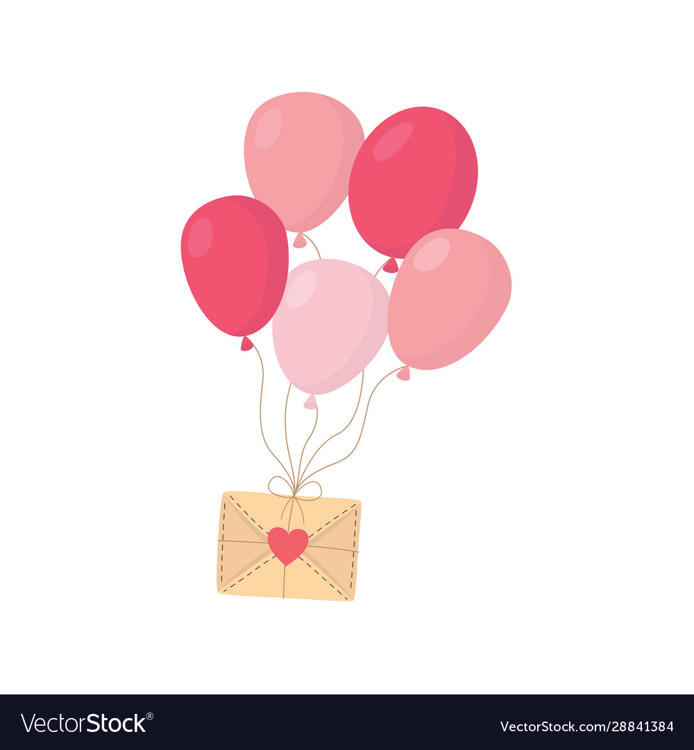 happy-valentines-day-romantic-message-envelope-vector-image