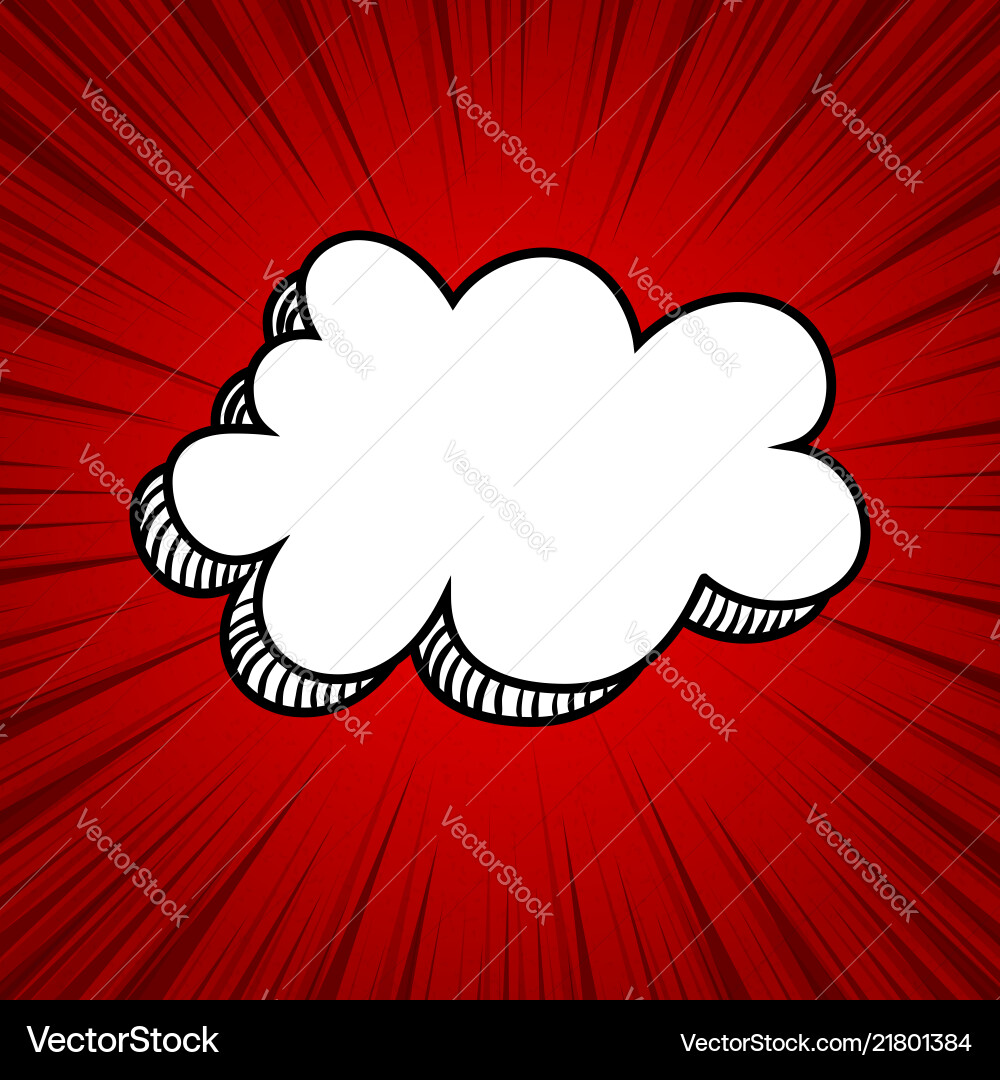 Pop art comic text speech bubble Royalty Free Vector Image