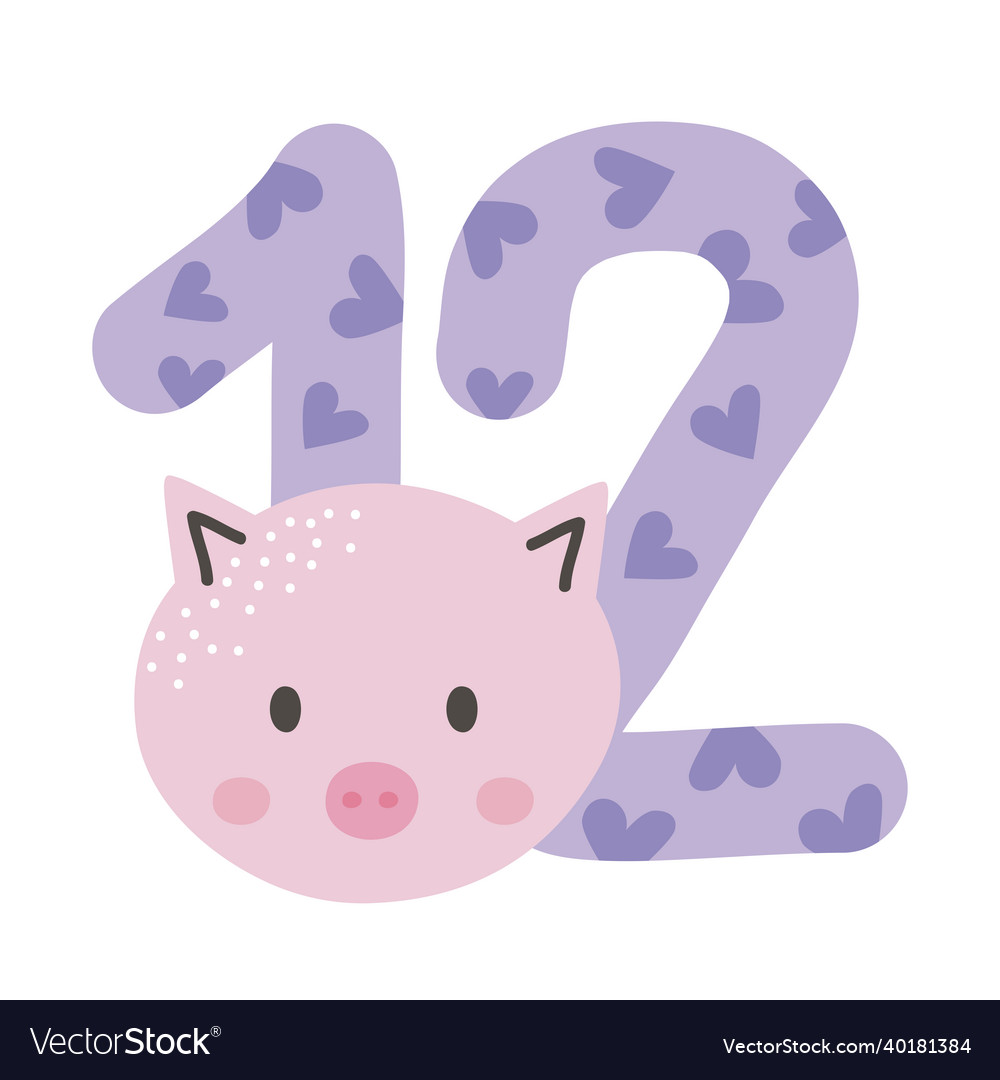 Twelve baby month Royalty Free Vector Image - VectorStock