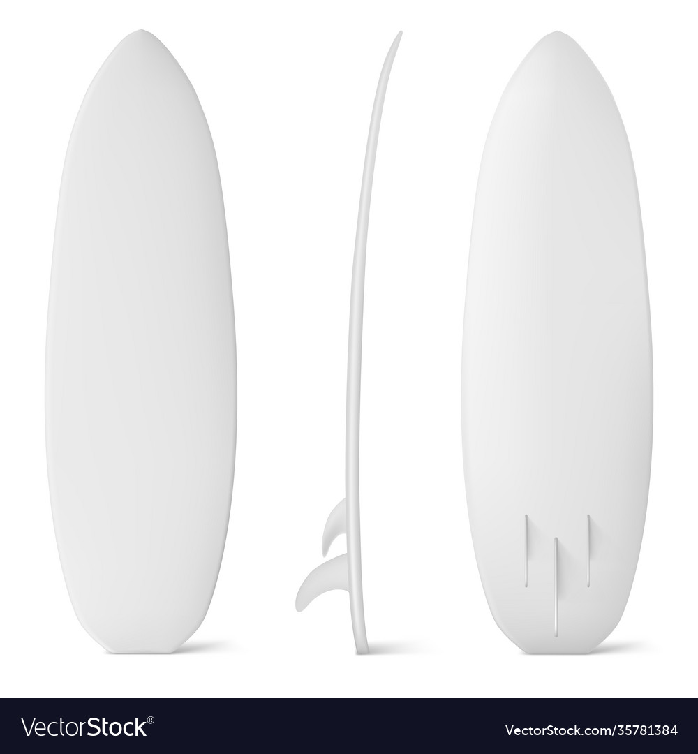 Download White Surfboard Mockup Isolated Sea Surf Board Vector Image