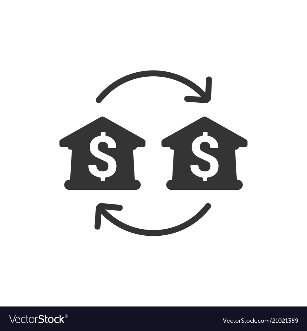 Bank Transfer Icon Royalty Free Vector Image Vectorstock Bank Transfer Icon Vector Image