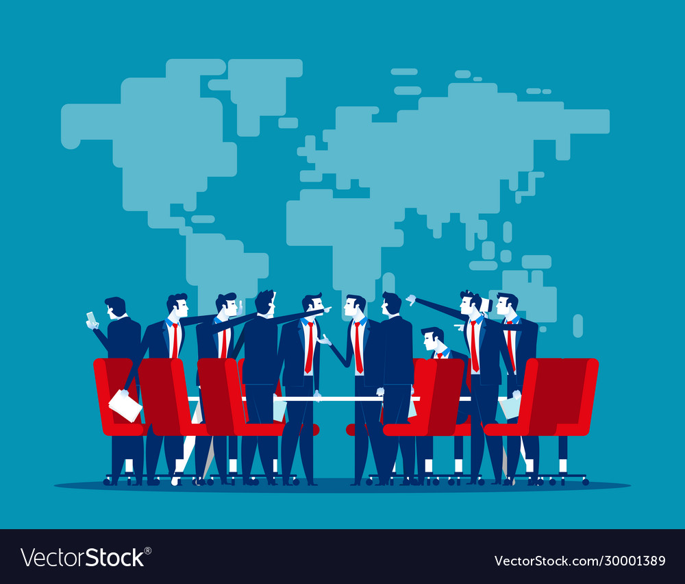 Economic Trade War Concept Business Finance Vector Image Economic Trade War Concept Business Finance Vector Image