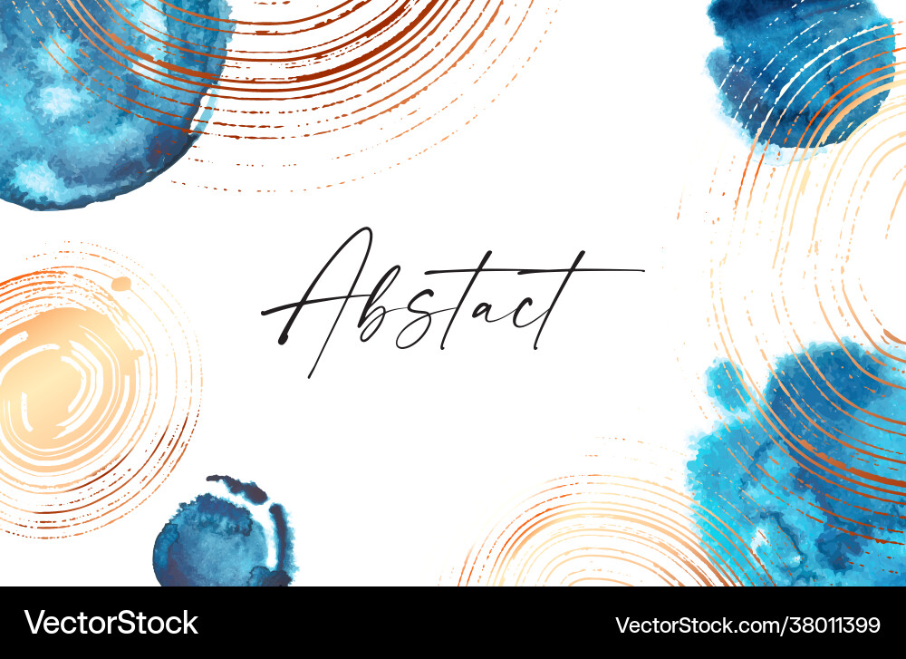 Abstract art design hand painted minimalistic Vector Image