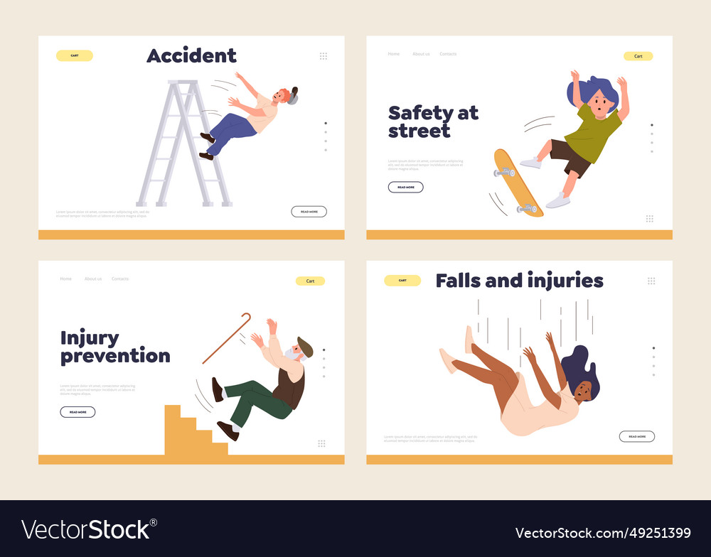 Accident Protection Injury Prevention Safety Vector Image