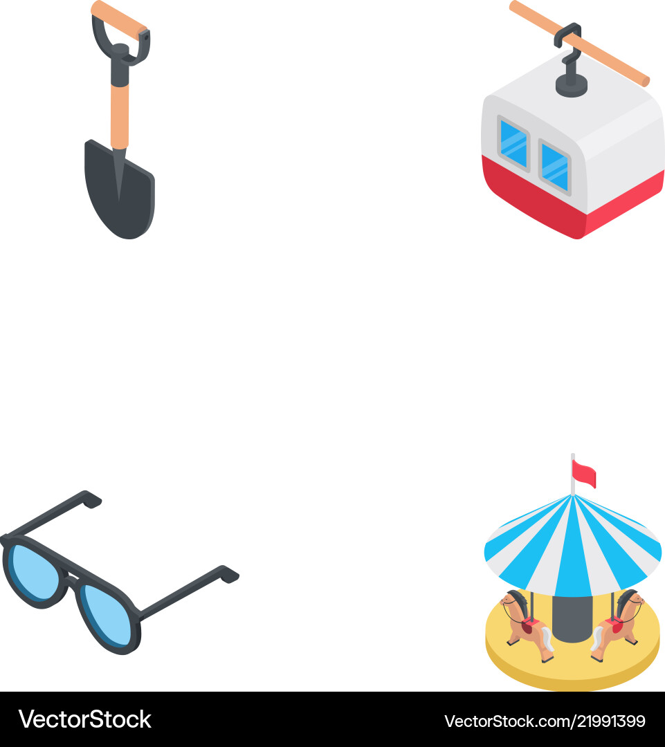Beach flat Royalty Free Vector Image - VectorStock