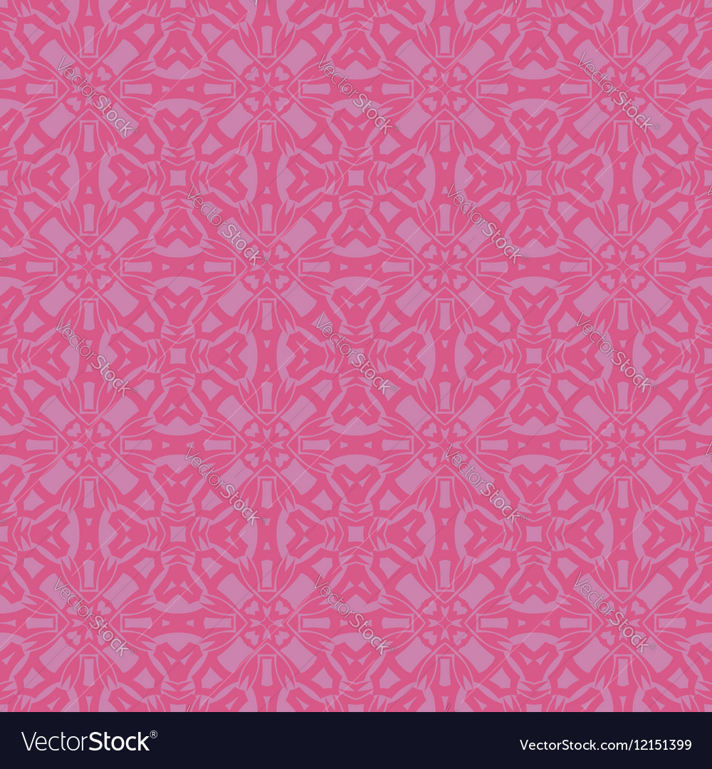 Pink ornamental seamless line pattern Royalty Free Vector