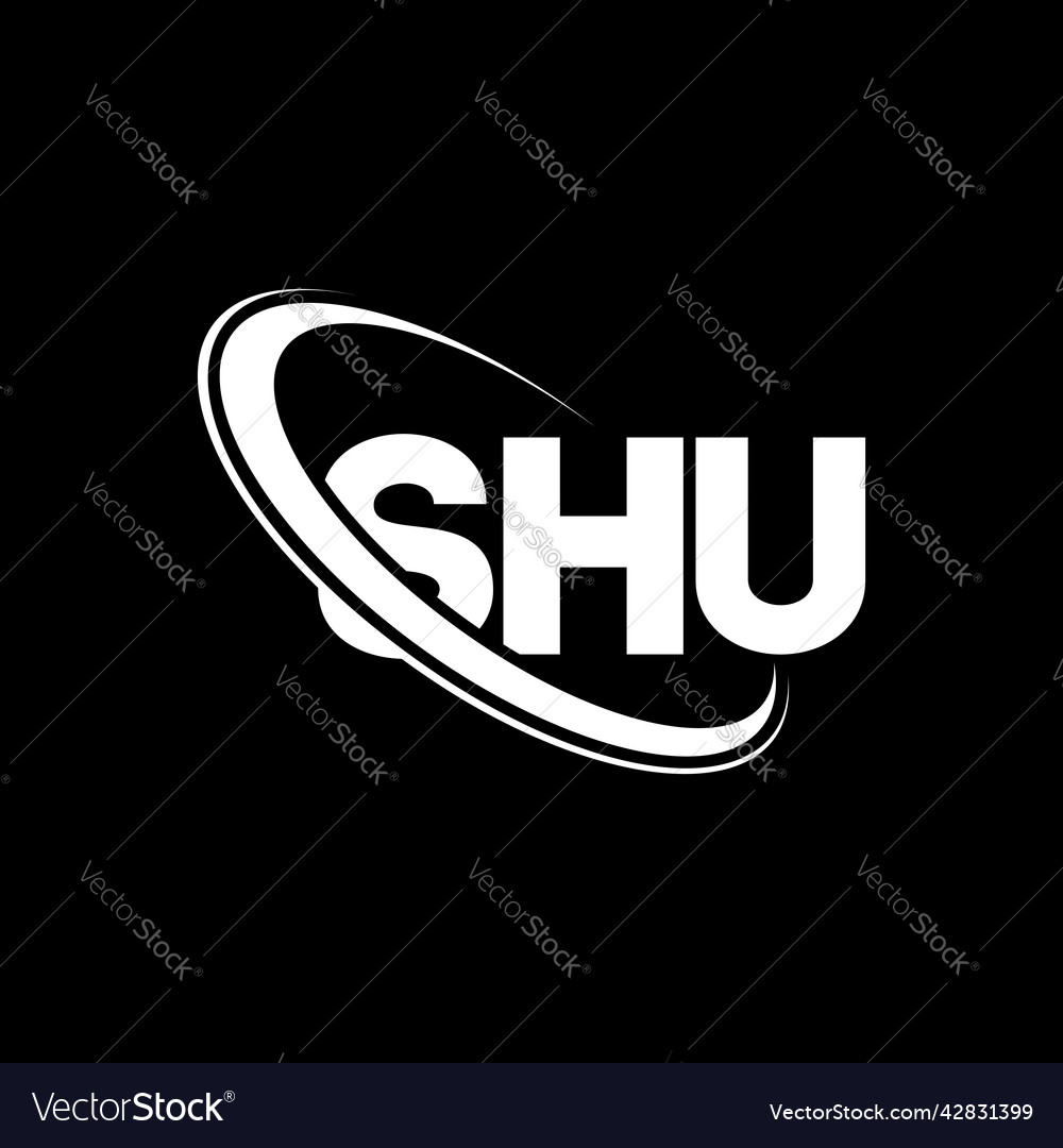 Shu logo letter design Royalty Free Vector Image