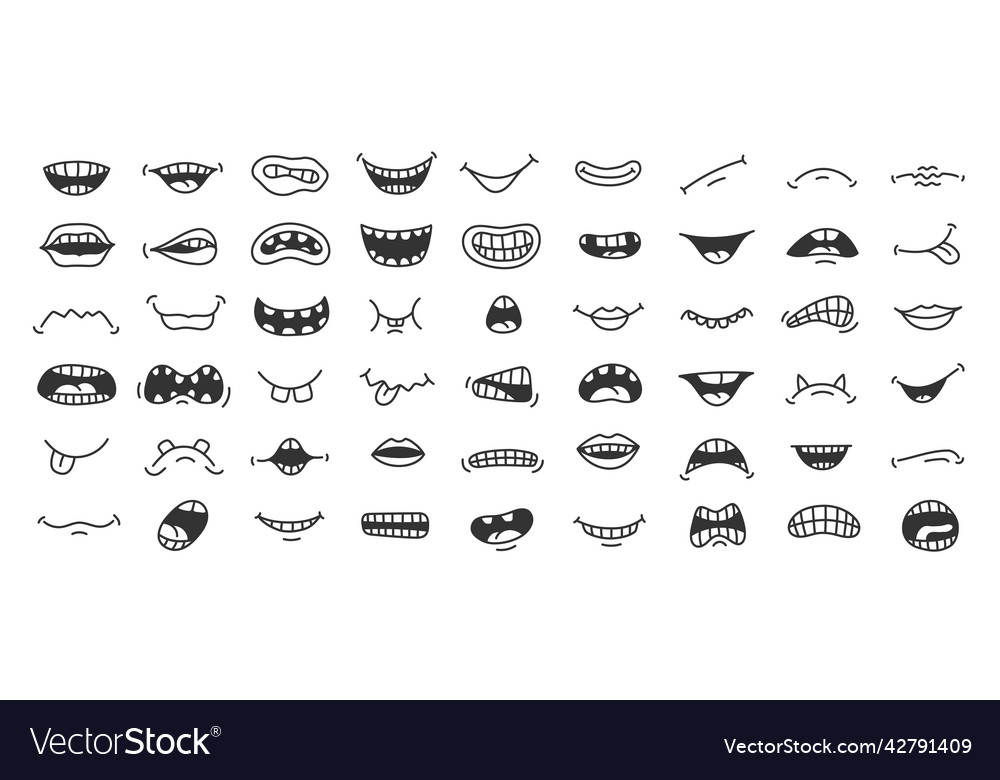 Premium Vector  Scared emotion doodle astonished face comic