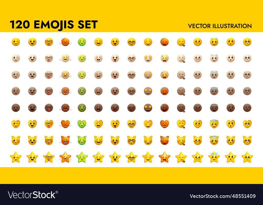 Emoji Set Design Emoticons Royalty Free Vector Image Emoji Set Design Emoticons Royalty Free Vector Image