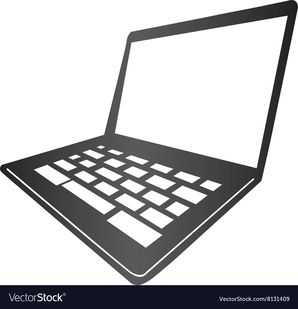 mac laptop vector