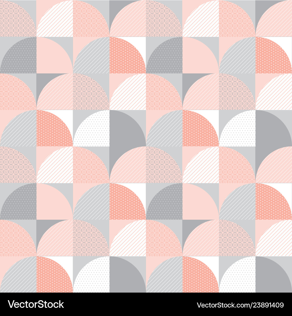 Pastel and gray tile patch seamless pattern Vector Image