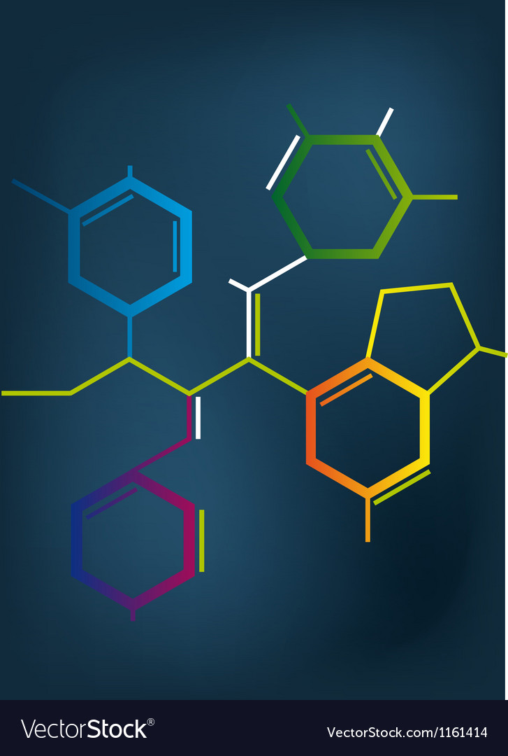 Abstract Chemical Formula Royalty Free Vector Image