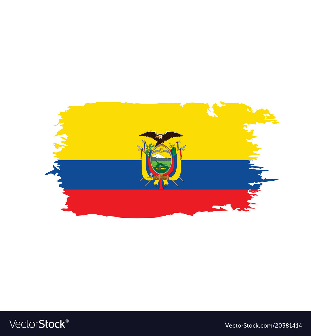 Ecuador Flag Royalty Free Vector Image Vectorstock