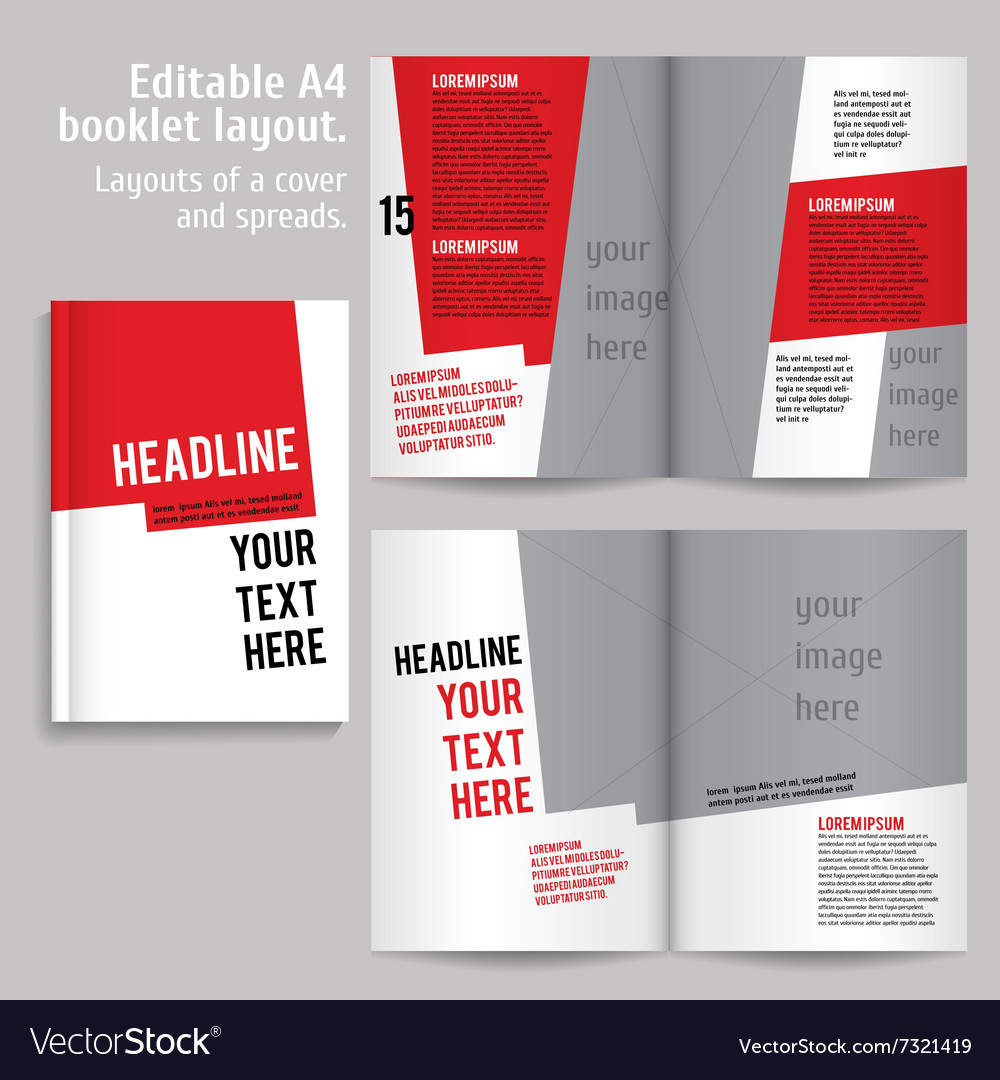 a4-book-layout-design-template-royalty-free-vector-image