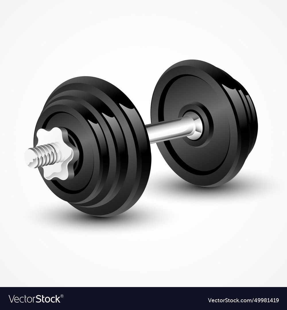 An dumbbell Royalty Free Vector Image - VectorStock