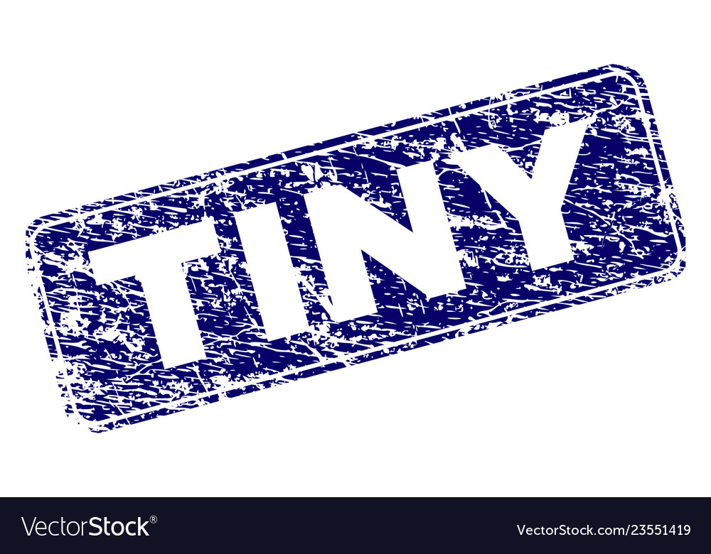 Grunge Tiny Framed Rounded Rectangle Stamp Vector Image