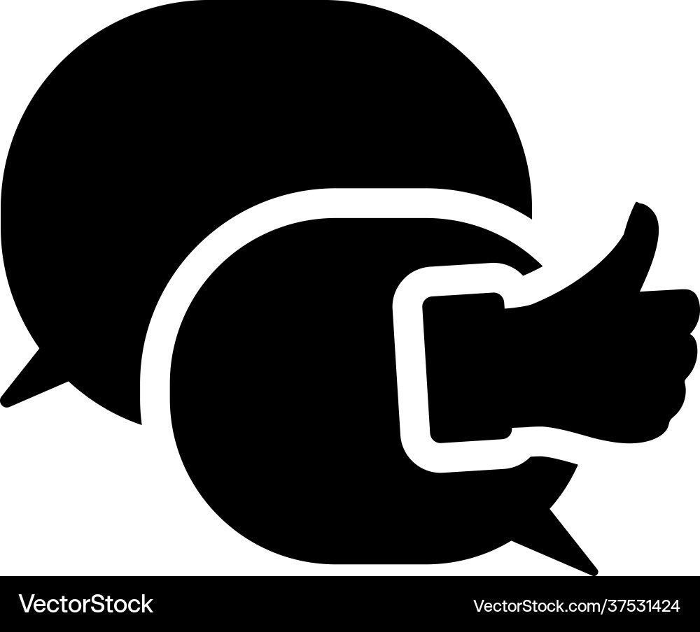 Positive feedback Royalty Free Vector Image - VectorStock