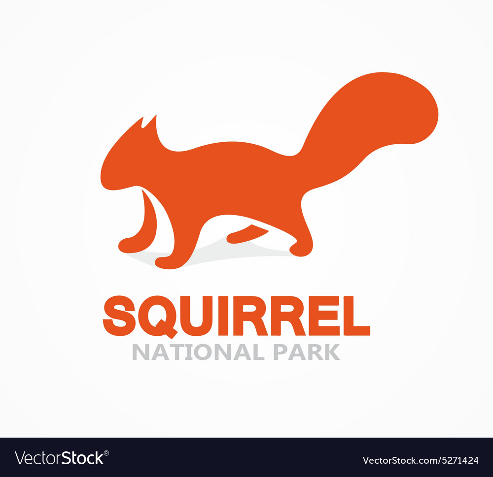 Squirrel logo or icon Royalty Free Vector Image