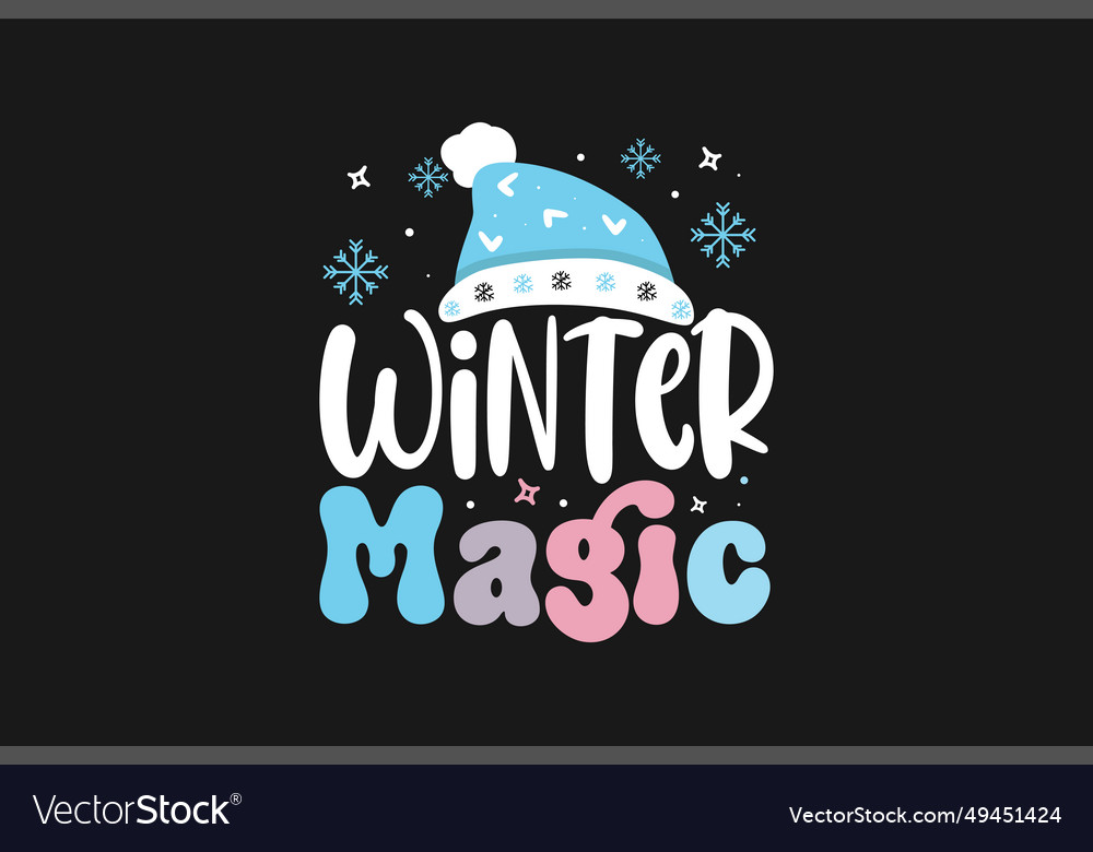 Winter quotes cozy vibes Royalty Free Vector Image