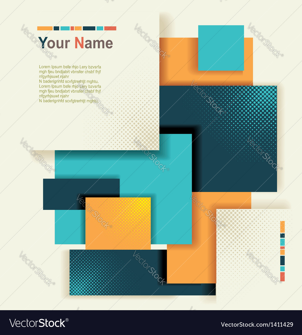 Abstract square background Royalty Free Vector Image