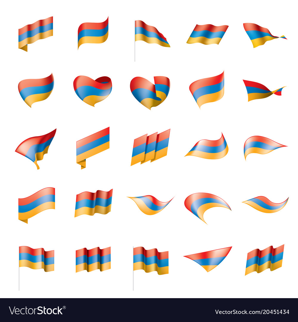 Armenia flag Royalty Free Vector Image - VectorStock